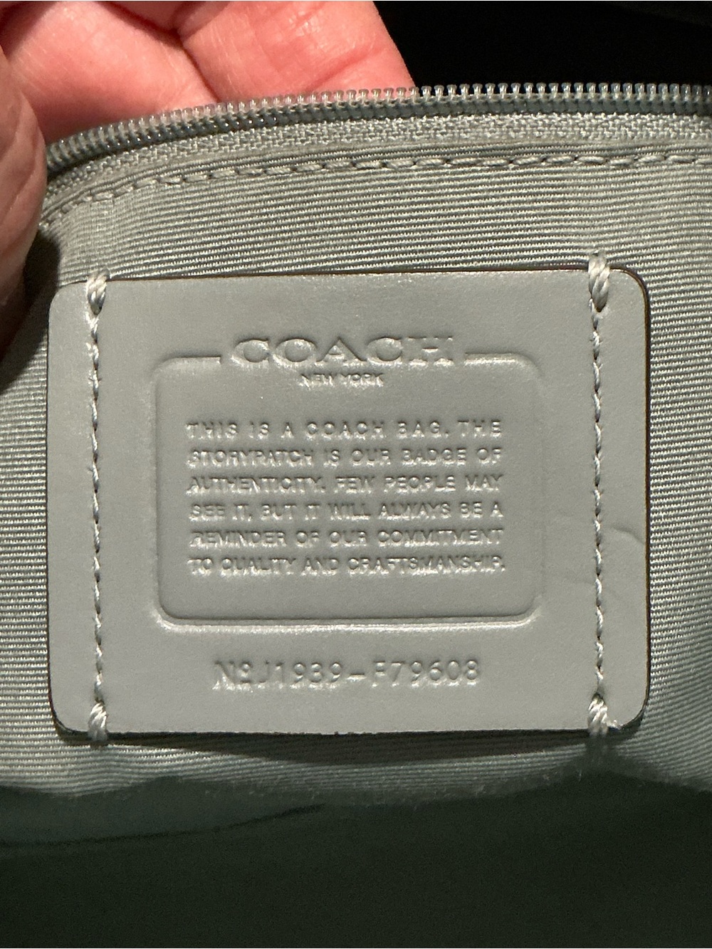 Coach Teal Green Leather Gallery Tote - Picture 5 of 14